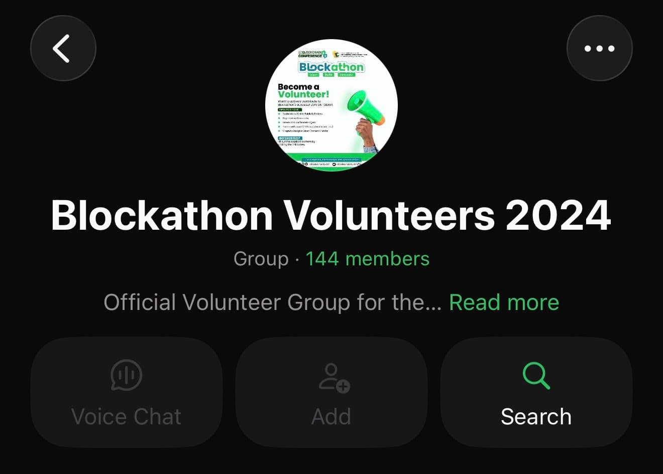 BlockchainUNN Blockathon volunteers WhatsApp community