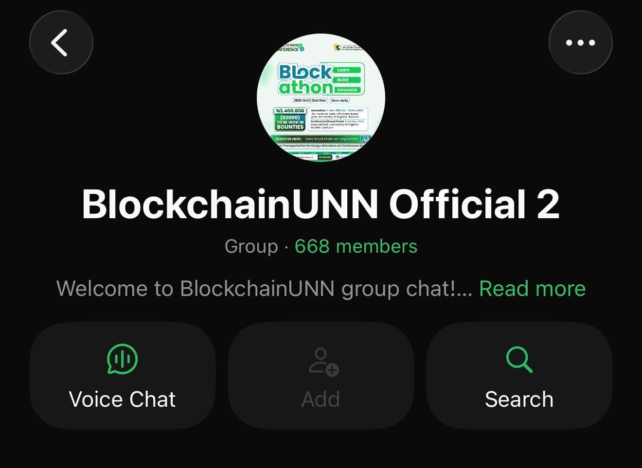 BlockchainUNN WhatsApp community