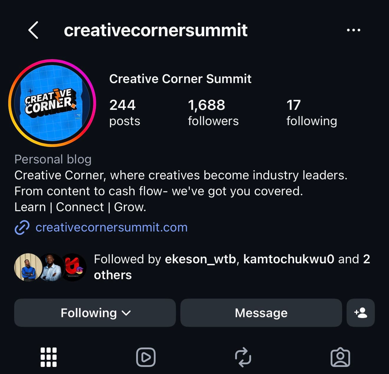 Creative Corner Summit: social growth