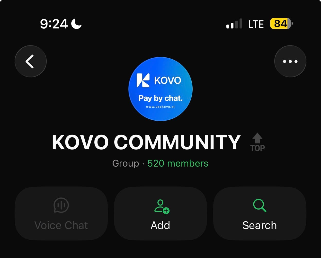 KOVO community, built from scratch: 520 members