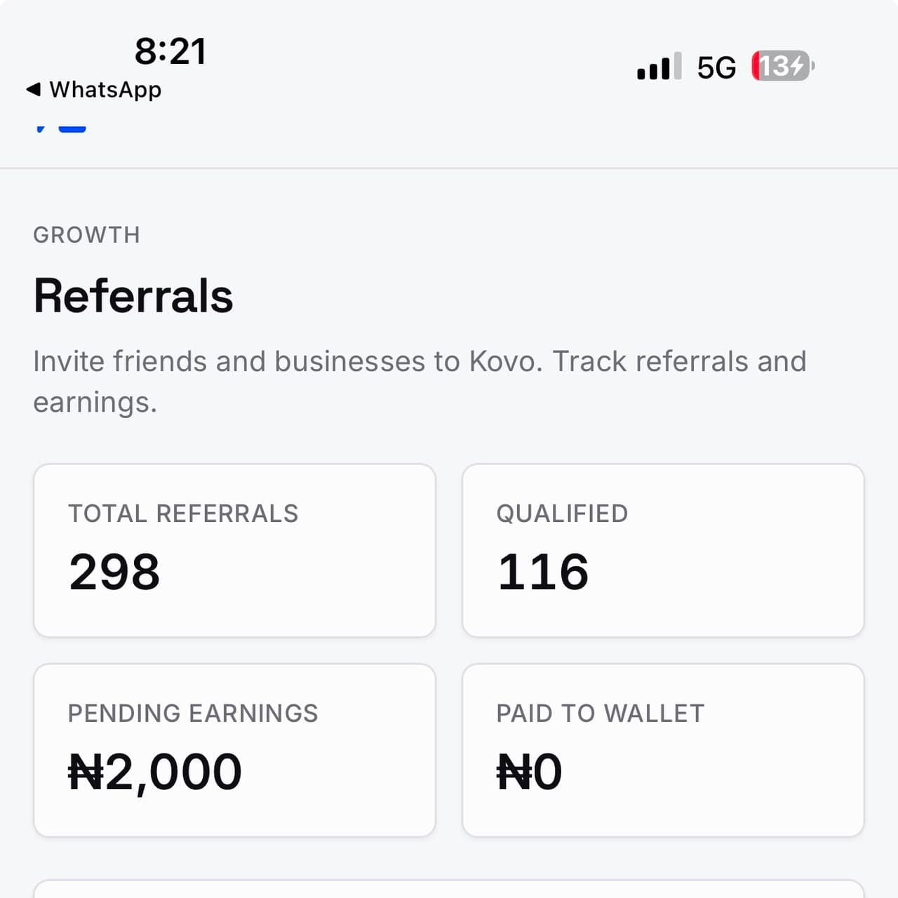 Team referral dashboard: 298 referrals, 116 qualified