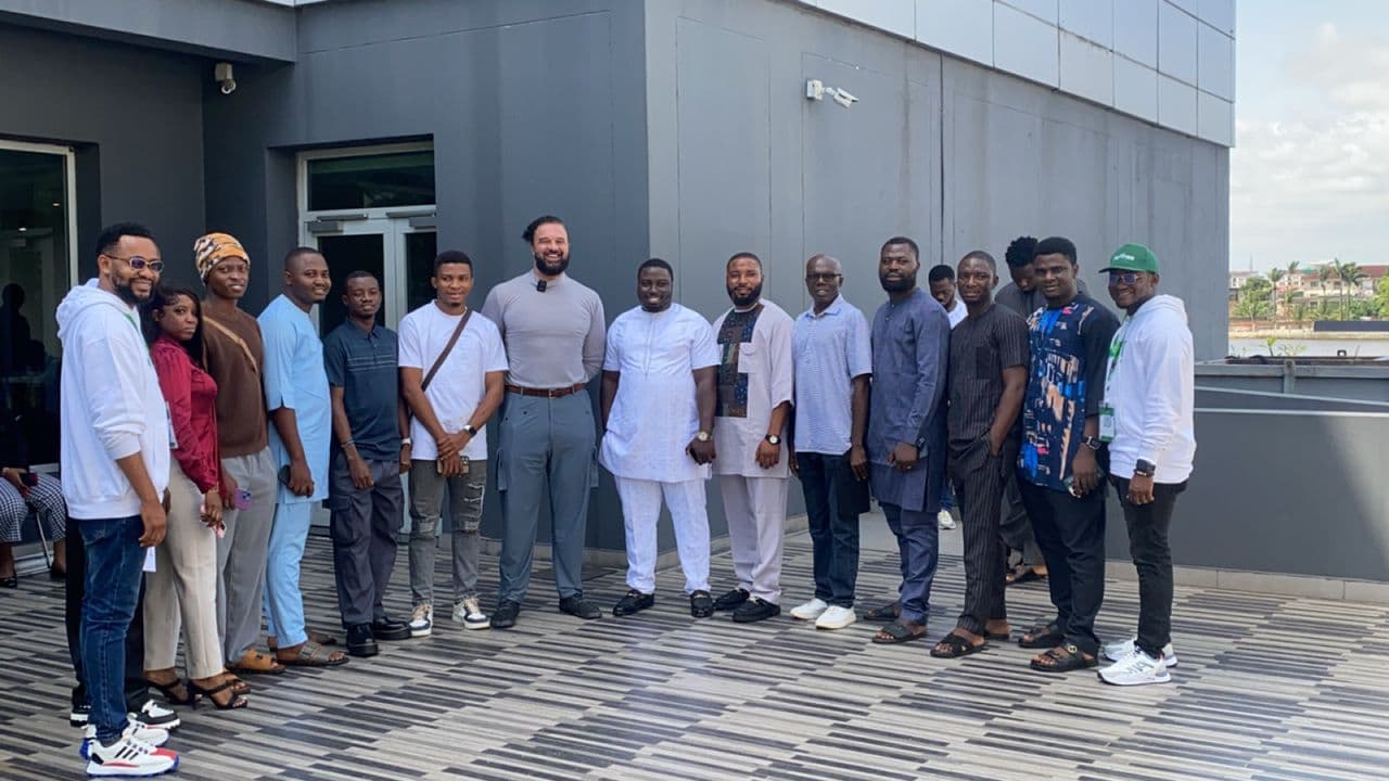 Team meeting with the NoOnes CEO in Lagos