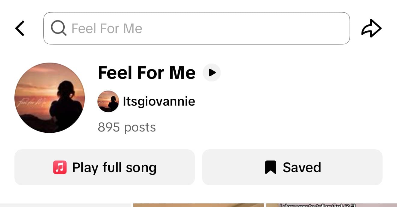 "Feel For Me": 895 sound videos in 1 month