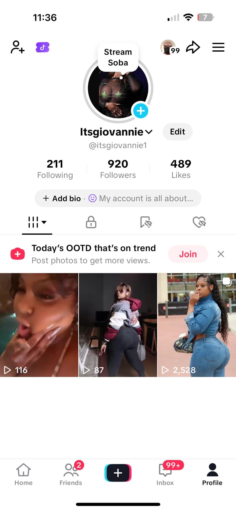 TikTok: day one (under 1,000 followers)